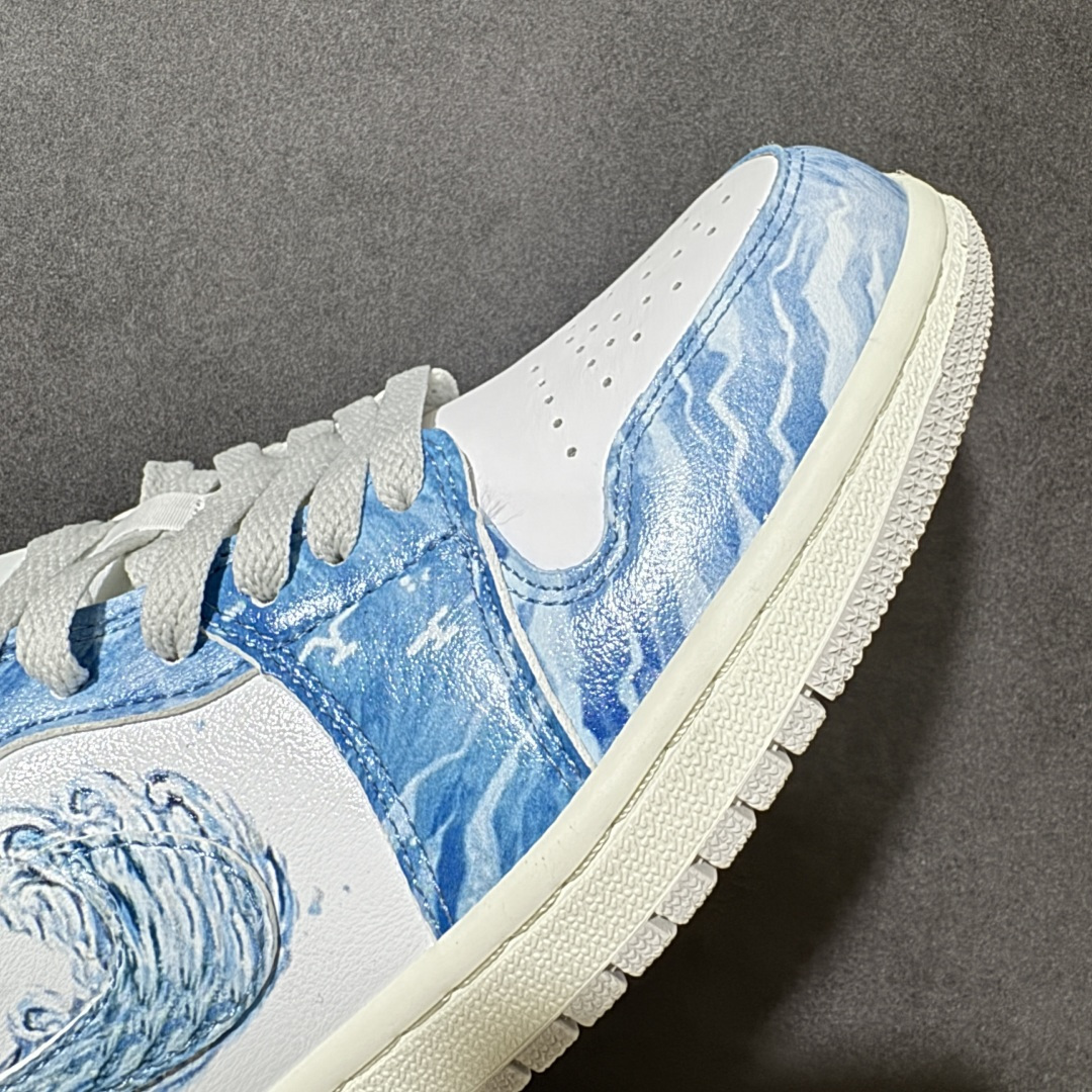 图片[8]-【公司级】Nike Air Jordan 1 Low AJ1 乔一 时尚百搭 舒适耐磨 低帮 复古篮球鞋 男女同款 蓝色 货号：FN5214-141 尺码：36-46半-莆田鞋