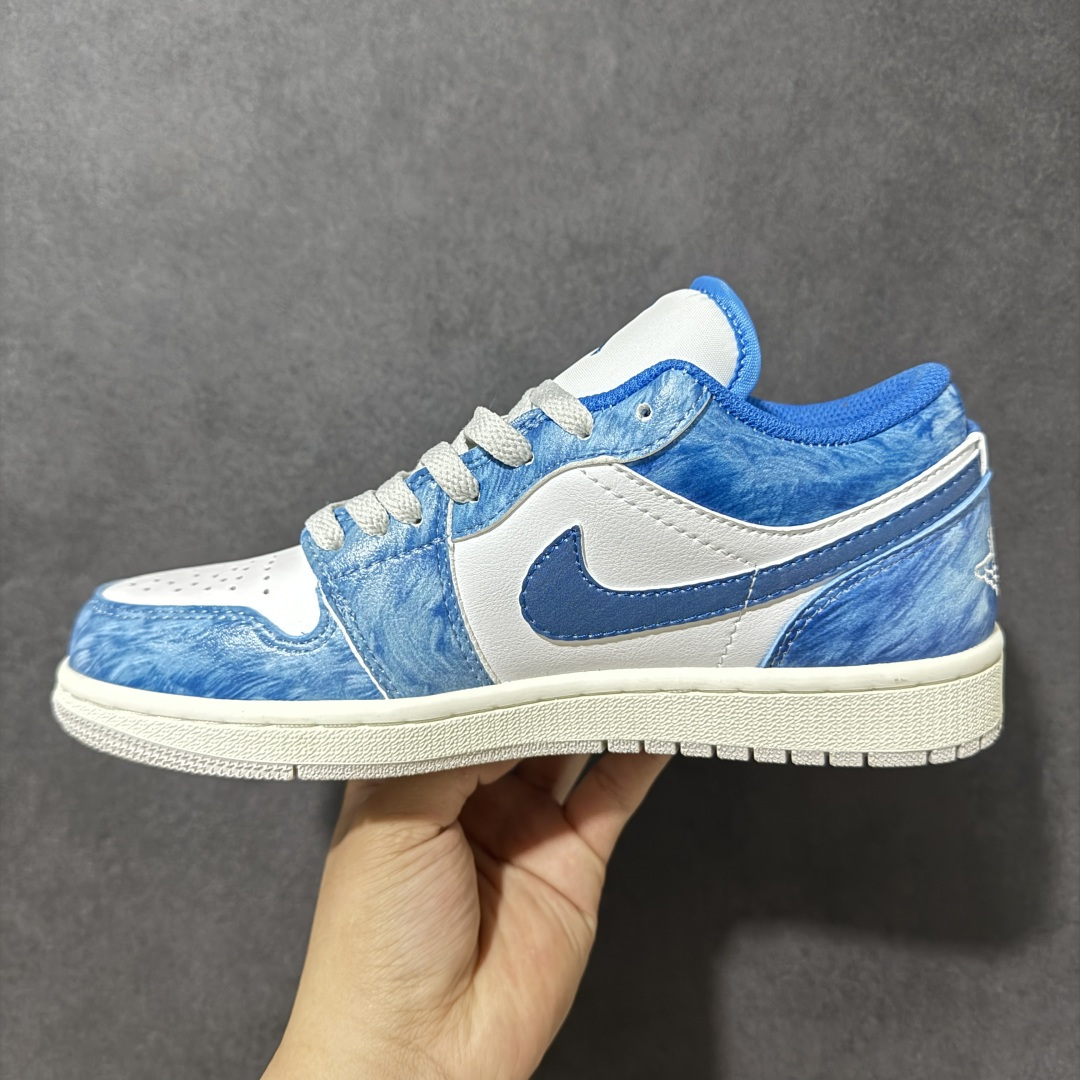 图片[2]-【公司级】Nike Air Jordan 1 Low AJ1 乔一 时尚百搭 舒适耐磨 低帮 复古篮球鞋 男女同款 蓝色 货号：FN5214-141 尺码：36-46半-莆田鞋