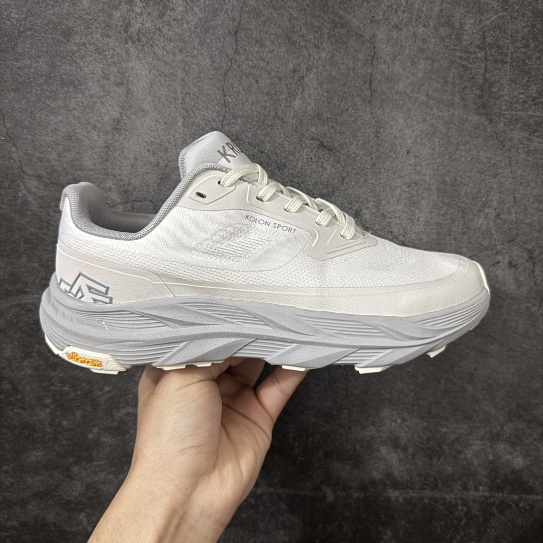 【绿X版本】 Kolon Sport 可隆 户外功能鞋系列 白紫色 抓地V底巴斯夫轻盈KRUST越野跑鞋 市售唯一顶级版本 原鞋开发一比一用料 完美细节做工 户外必备 尺码：36-45带半码-选品中心