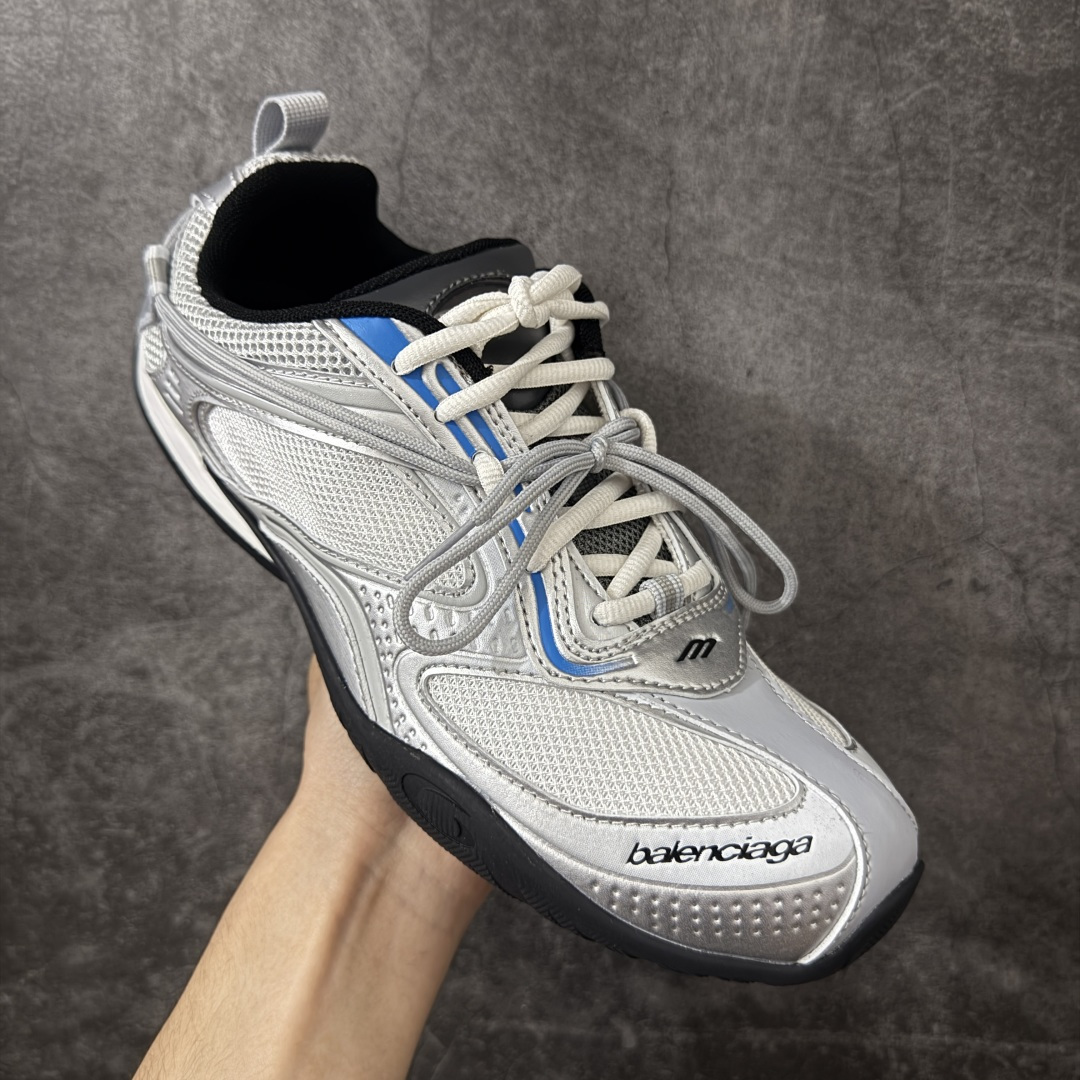 Balenciaga巴黎世家 Radar 圆头系带 做旧效果 低帮 生活休闲鞋巴黎世家25代轻薄款经典黑