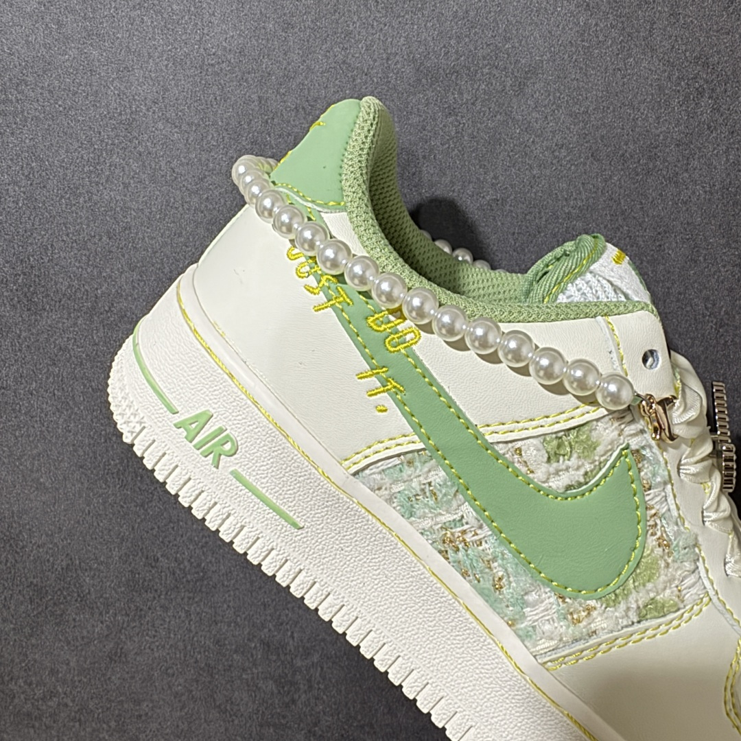 手绘涂鸦“青珠画境”Nike Air Force 1 “Jade Pearl Canvas”空军一号定制