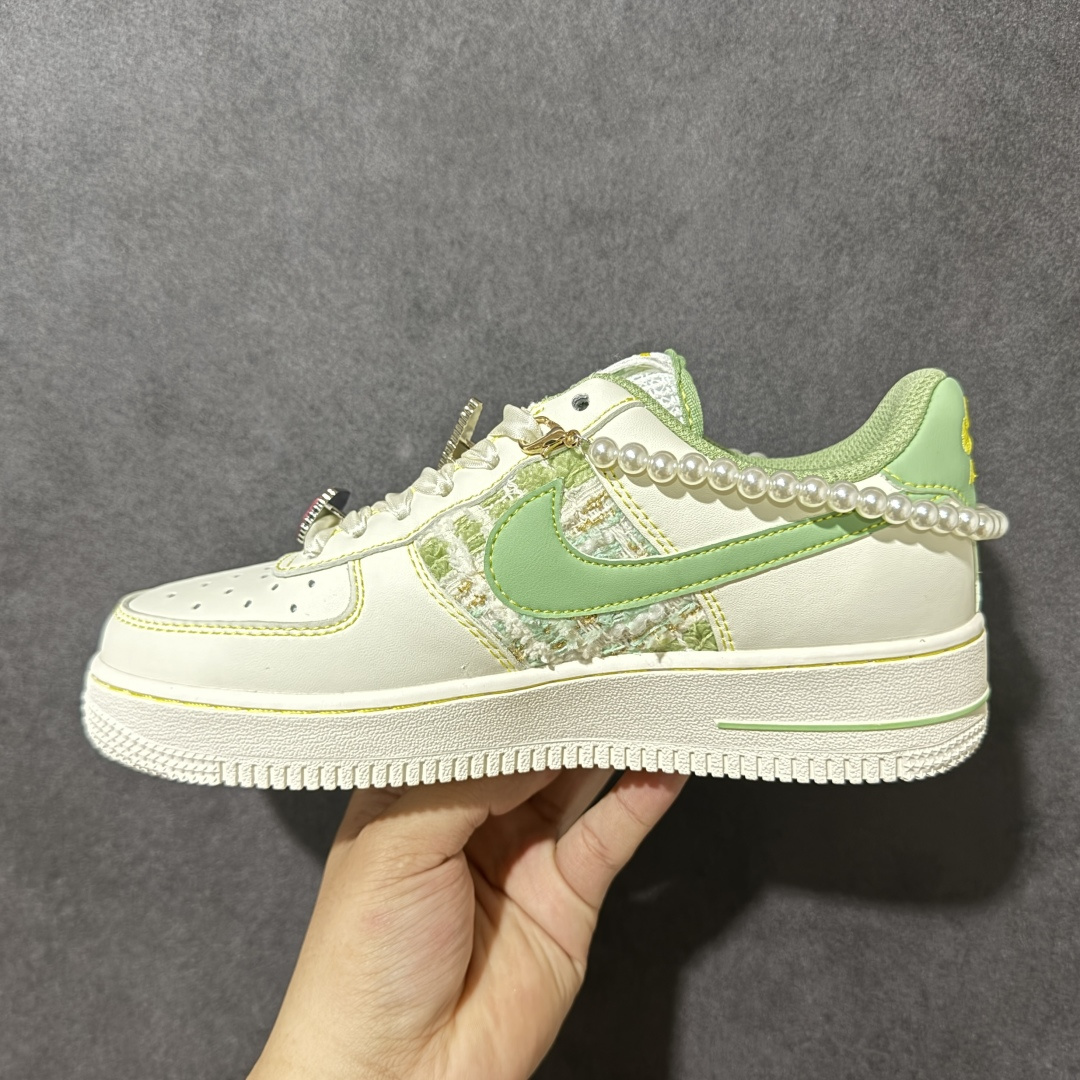 手绘涂鸦“青珠画境”Nike Air Force 1 “Jade Pearl Canvas”空军一号定制