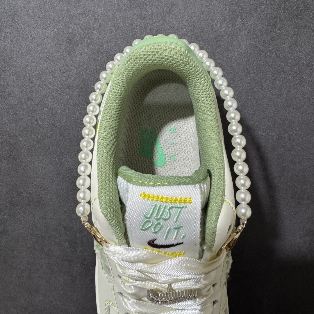手绘涂鸦“青珠画境”Nike Air Force 1 “Jade Pearl Canvas”空军一号定制
