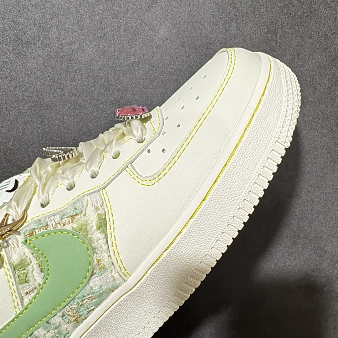 手绘涂鸦“青珠画境”Nike Air Force 1 “Jade Pearl Canvas”空军一号定制