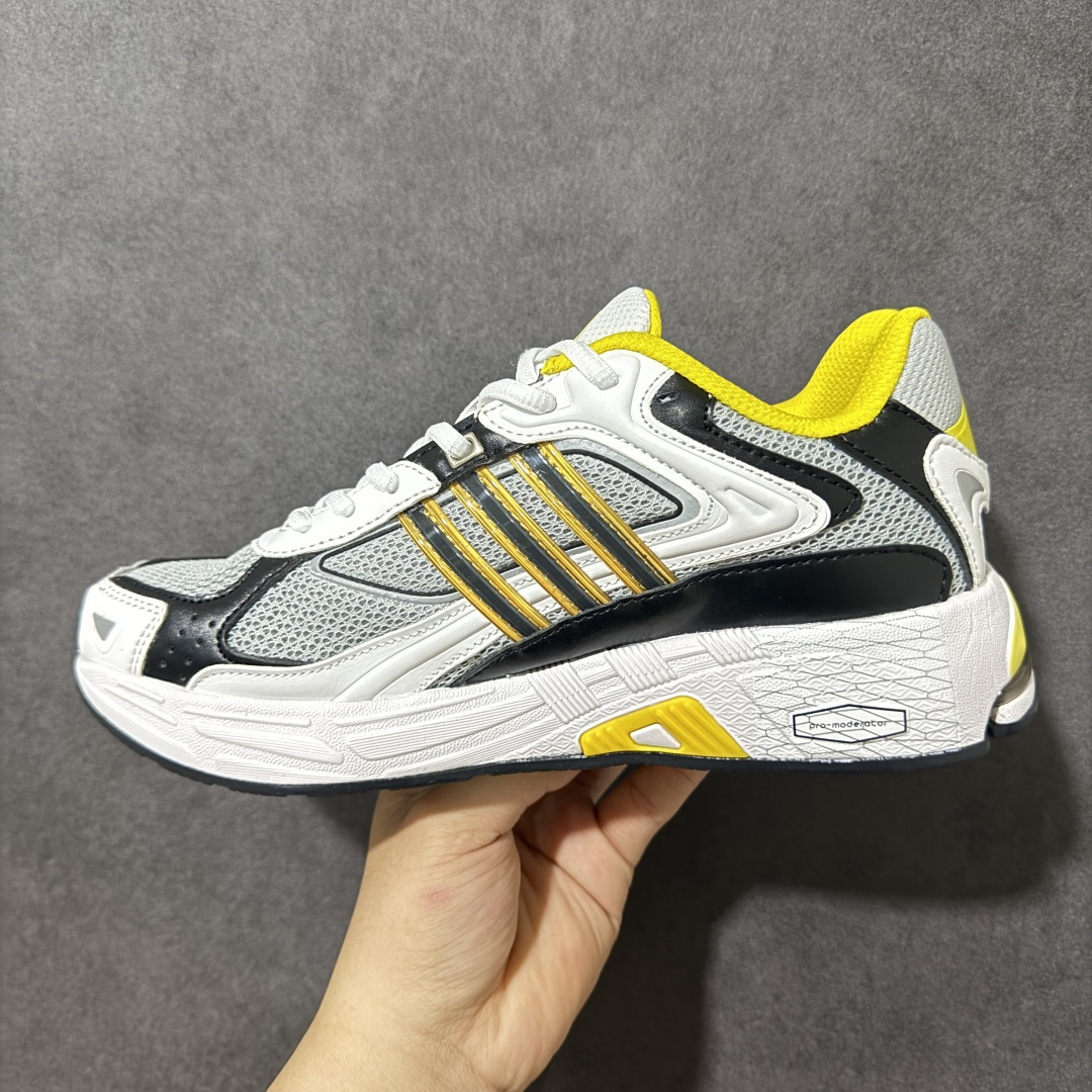 Adidas/阿迪达斯 男女鞋，采用猪巴革组合透气网织布鞋面材质，搭载Pro-Moderotor科技缓震