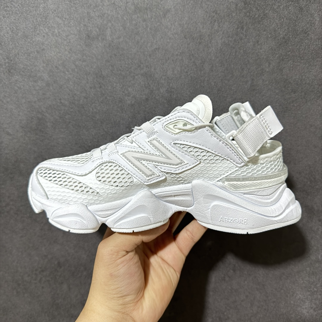 图片[2]-【公司级】New Balance 9060系列 新百伦 复古休闲运动慢跑鞋 鞋面大身由空间双格及磨砂鞋面拼接而生 采用大面积网眼以及麂皮材质覆盖鞋身 还原经典气质 搭载ABZORB避震科技 由泡沫聚酯制成 上脚可以有效减少由鞋底反弹对身体及双腿的冲击力 货号：U90606B5 尺码：36 37 37.5 38 38.5 39.5 40 40.5 41.5 42 42.5 43 44 45-莆田鞋