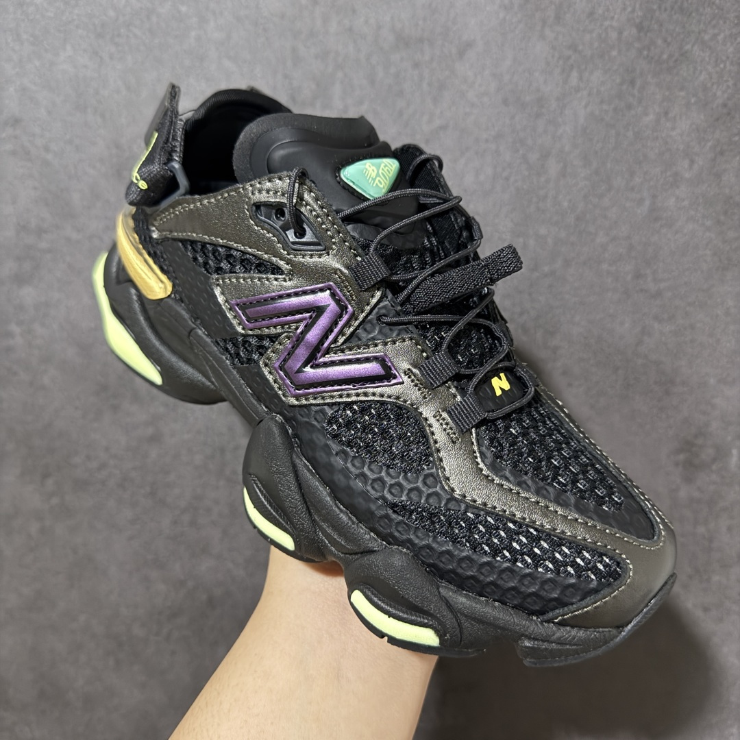 New Balance 9060系列 新百伦 复古休闲运动慢跑鞋鞋面大身由空间双格及磨砂鞋面拼接而生采用