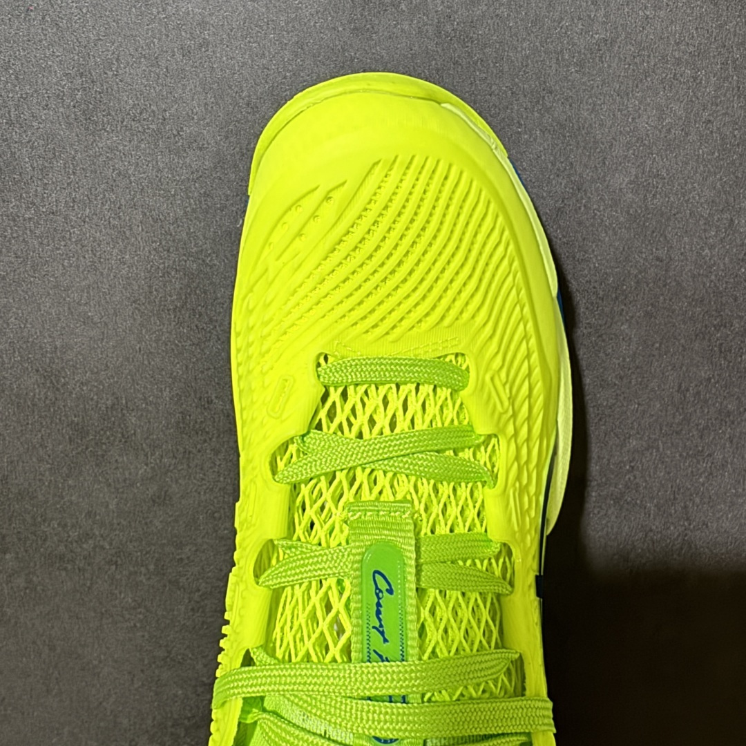图片[5]-【公司级】亚瑟士网球鞋🎾Asics Court FF 3 共31色‼️ 适用于硬地球场的网球鞋 树脂加工的网眼材料的鞋面结构为脚的运动提供了耐用性和可跟随性， 中底采用FLYTE FOAM 既轻巧又缓震 外底通过增加地平面的宽度来增强横向稳定性 货号：1041A220-300 绿蓝 尺码：36 37 37.5 38 39 39.5 40 40.5 41.5 42 42.5 43.5 44 45 46-莆田鞋