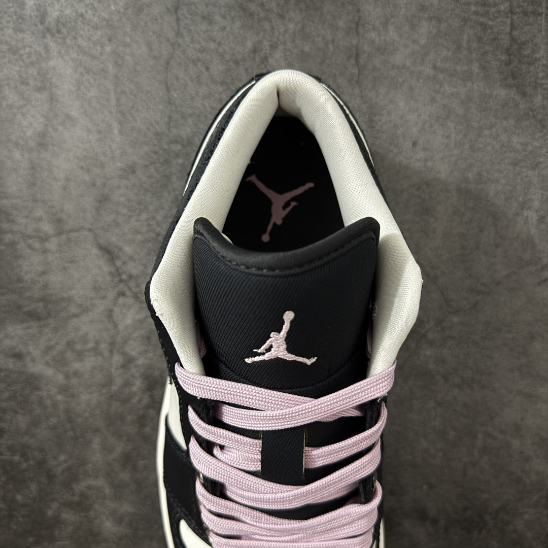 Air Jordan Low AJ1 乔1黑白粉 爆裂纹 低帮文化休闲运动板鞋 II0595-001市