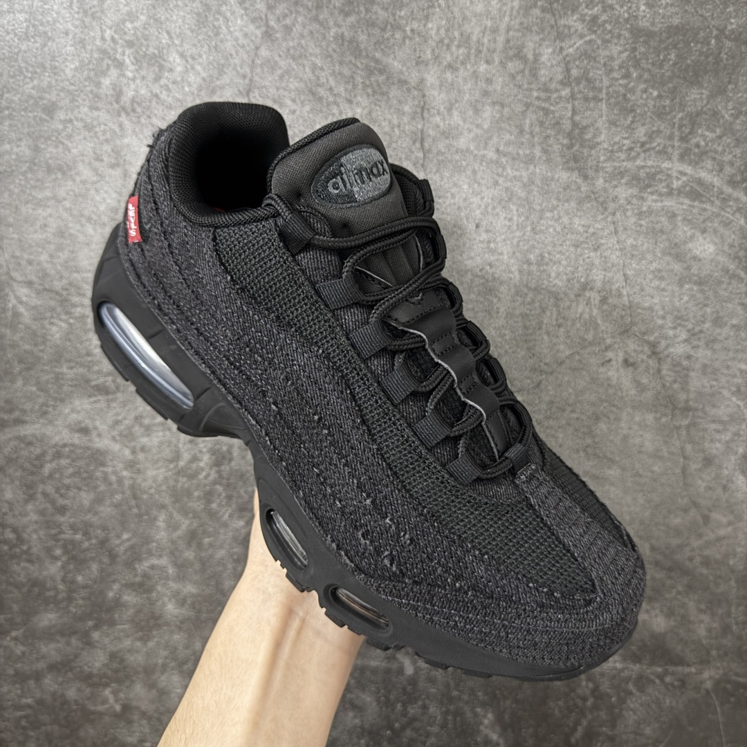 Levi's x NK Air Max 95 舒适耐磨 低帮跑步鞋 男女同款 李维斯联名黑牛仔 HM47