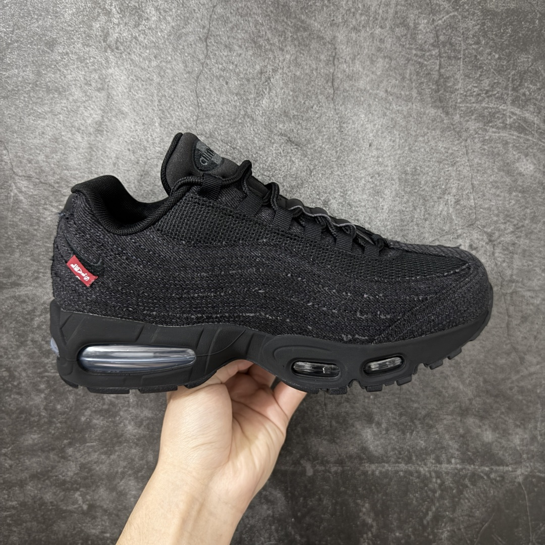 【GX纯原】Levi\'s x NK Air Max 95 舒适耐磨 低帮跑步鞋 男女同款 李维斯联名黑牛仔 HM4743-001 外贸顶级专供 区别先行版 全部配色原鞋原尺码开发生产 极致还原 全部原厂材料一比一打造 一眼ZP既视感 欢迎对比市场版本 尺码：40 40.5 41 42 42.5 43 44 44.5 45 46 46.5 47.5 48 48.5-选品中心