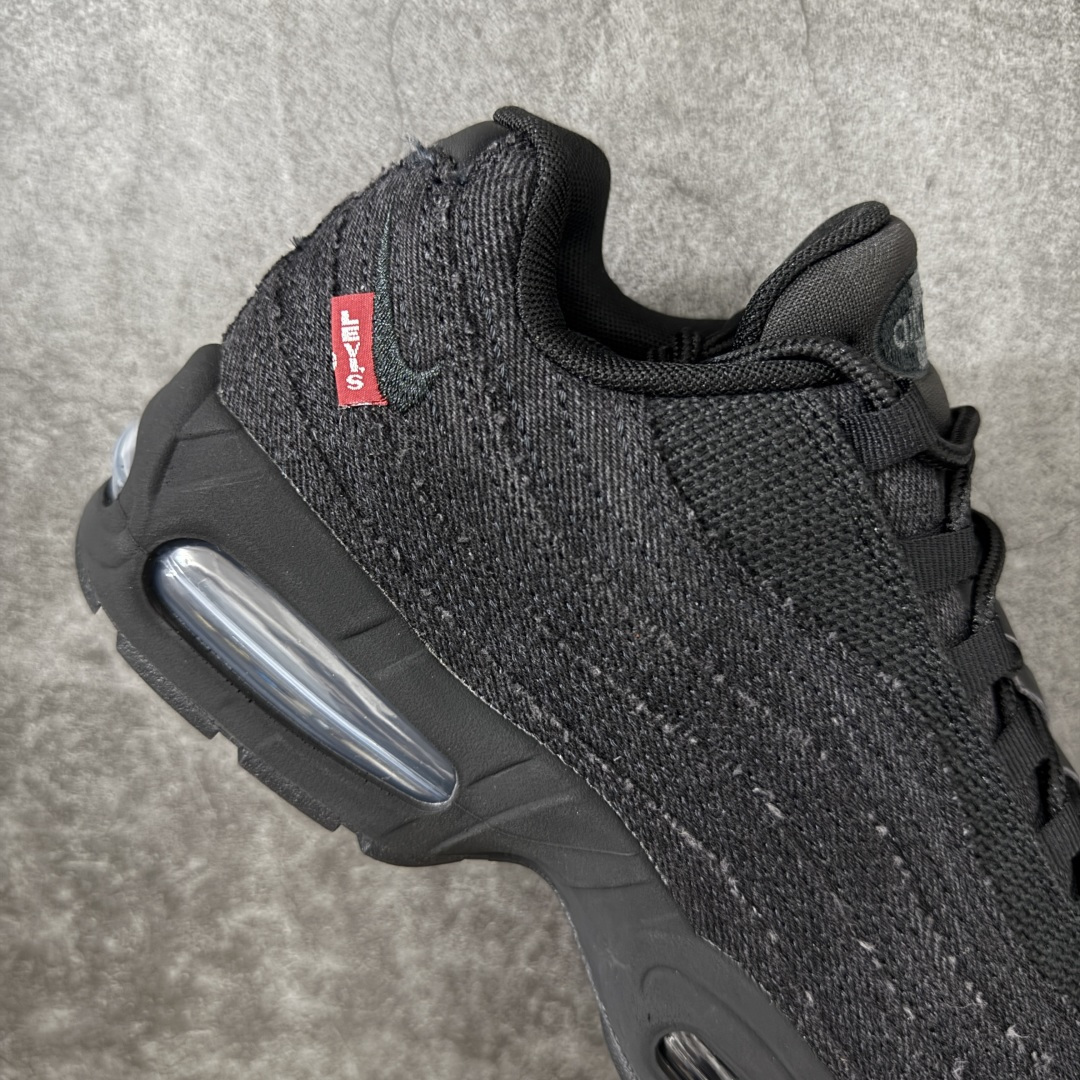 Levi's x NK Air Max 95 舒适耐磨 低帮跑步鞋 男女同款 李维斯联名黑牛仔 HM47
