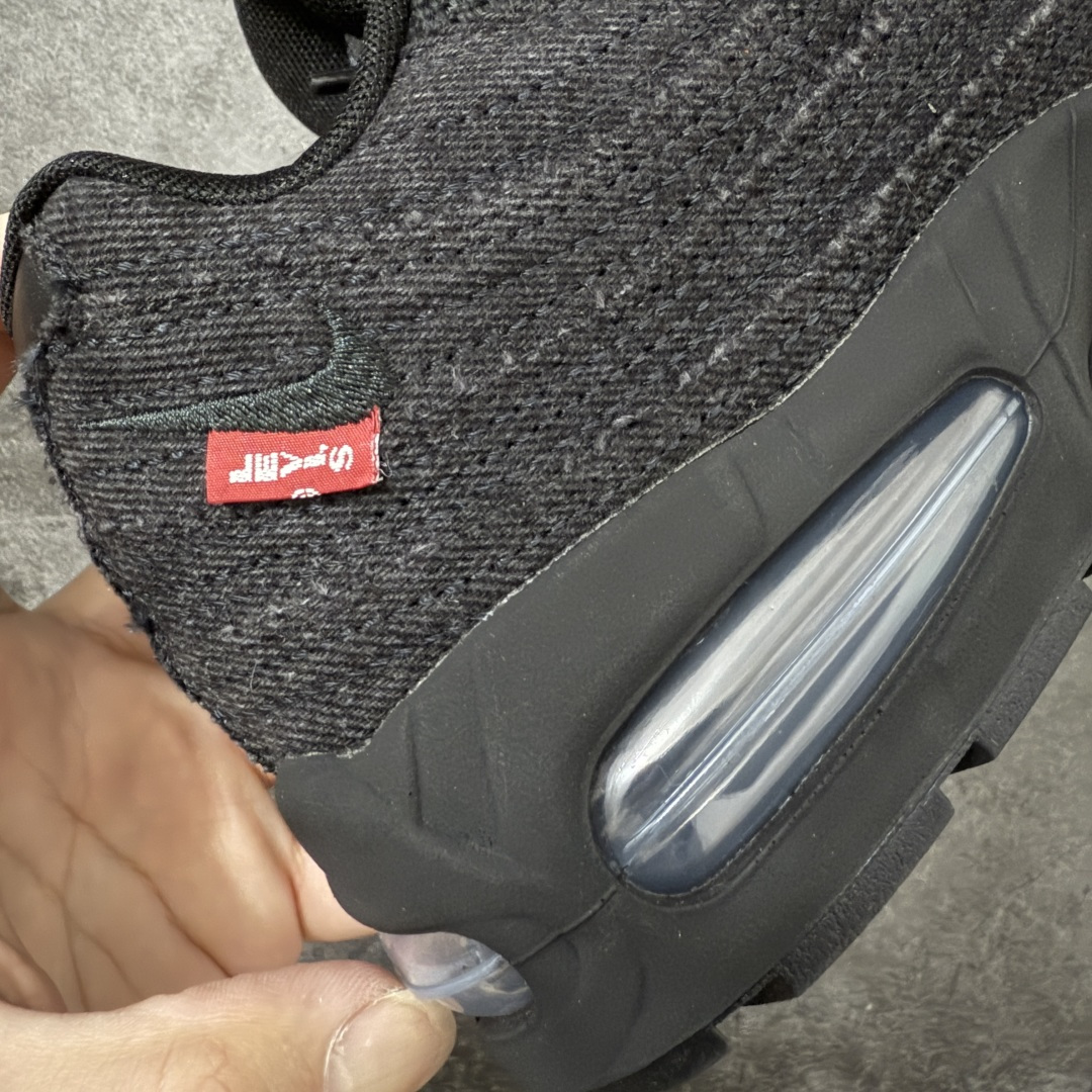 Levi's x NK Air Max 95 舒适耐磨 低帮跑步鞋 男女同款 李维斯联名黑牛仔 HM47