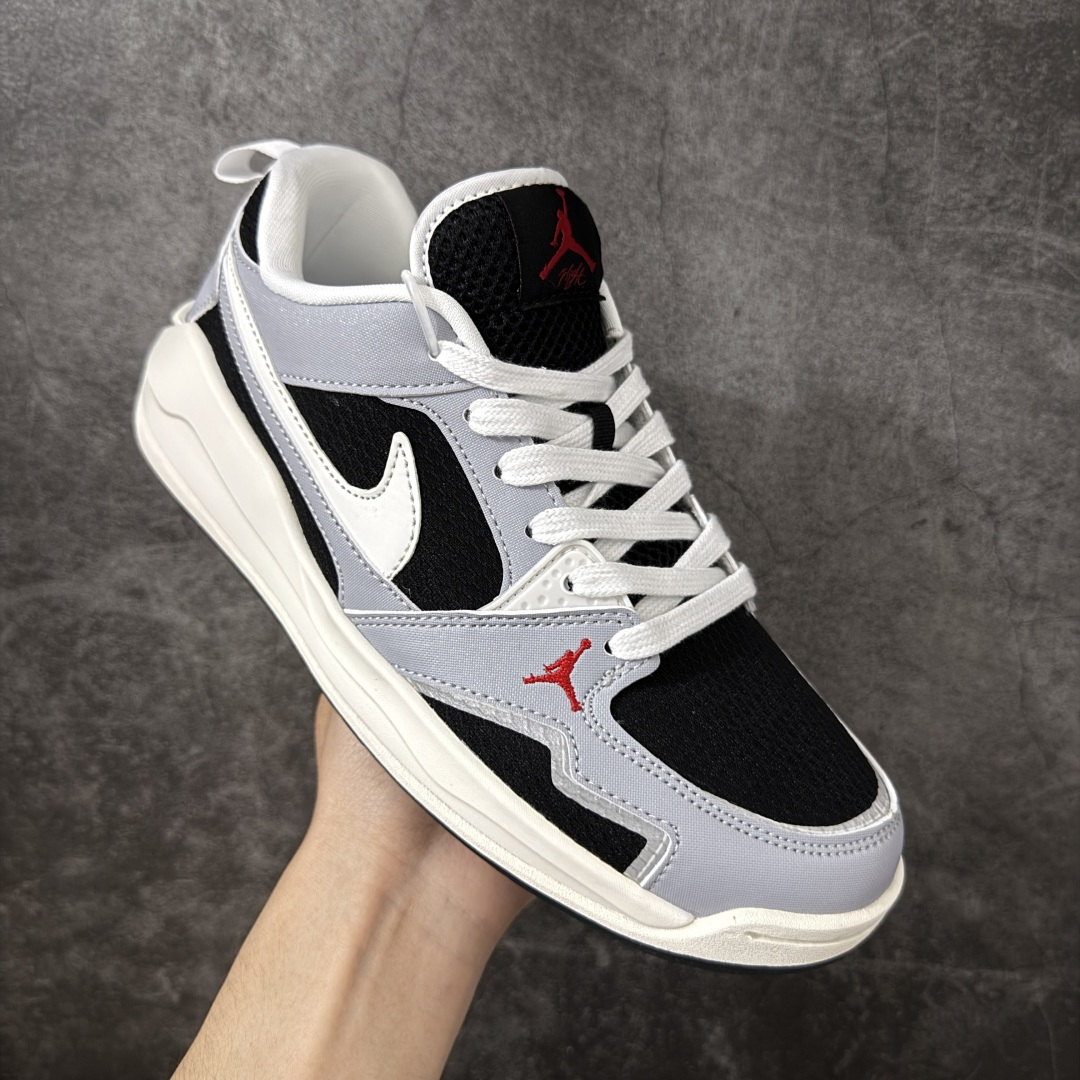 Jordan CMFT Era 白灰黑 IR7566-011舒适简约低帮运动鞋 实拍首发鞋面大面积的网眼