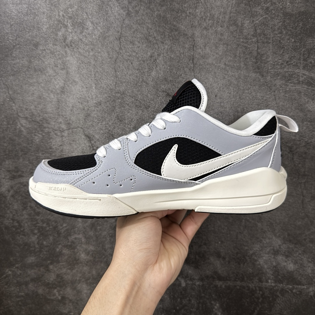 Jordan CMFT Era 白灰黑 IR7566-011舒适简约低帮运动鞋 实拍首发鞋面大面积的网眼