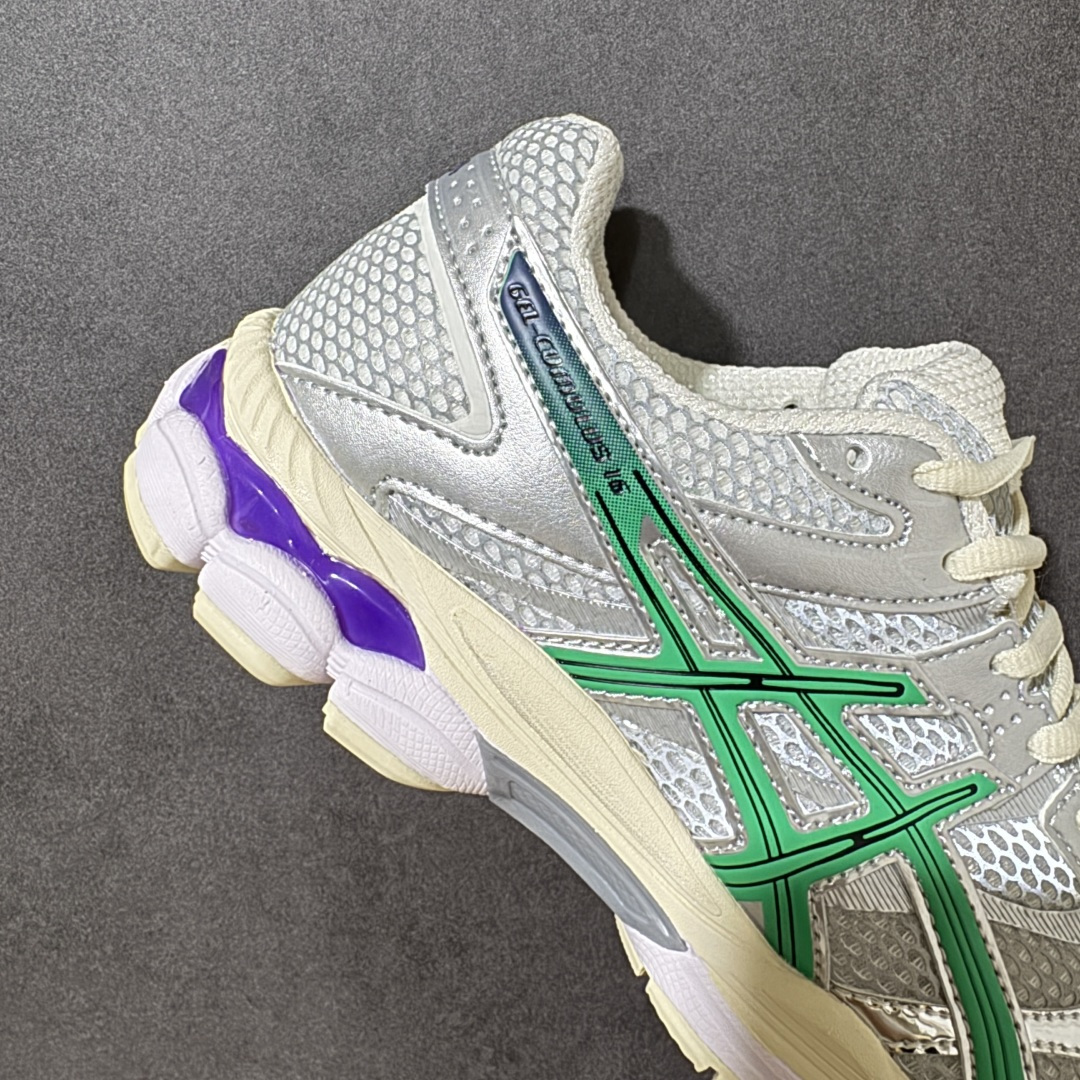 Asics Gel-Cumulus 16 亚瑟士复古透气休闲鞋缓震男子耐磨跑步鞋 1203A990-10