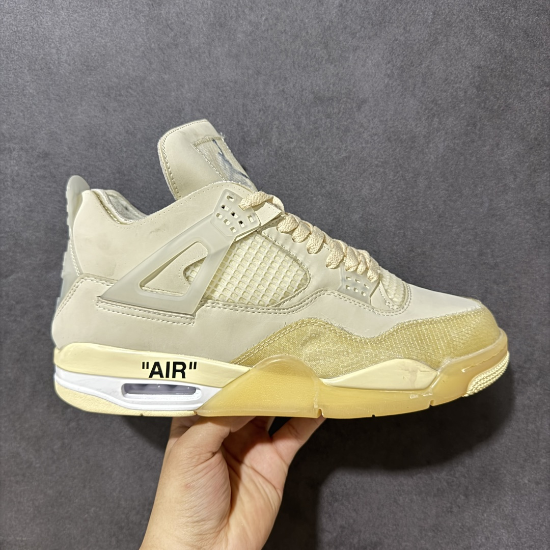 特价 Off-White™ x Air Jordan 4 Retro "Cream Sail OW" 联