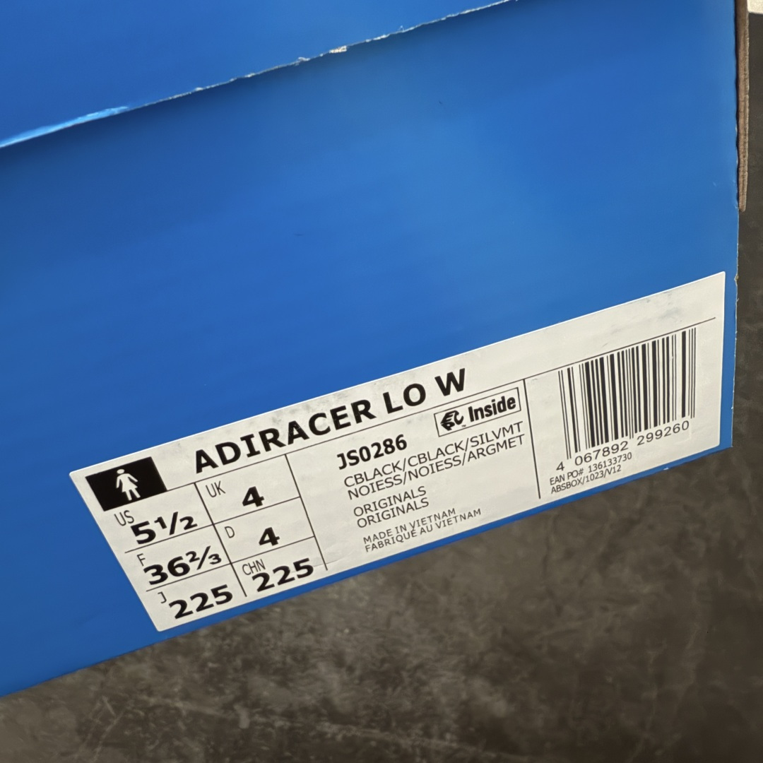 图片[9]-【渠道纯原版】Adidas Originals Adiracer Lo 阿迪达斯潮流防滑耐磨休闲跑步鞋 市售最高版本 注意区分通货 原厂原数据版型 皮料切割干净无任何毛边 鞋型细节完美 超高清洁度 货号：JS0286 尺码：35.5 36 36.5 37 38 38.5 39 40 40.5 41 42 42.5 43 44 44.5 45-选品中心