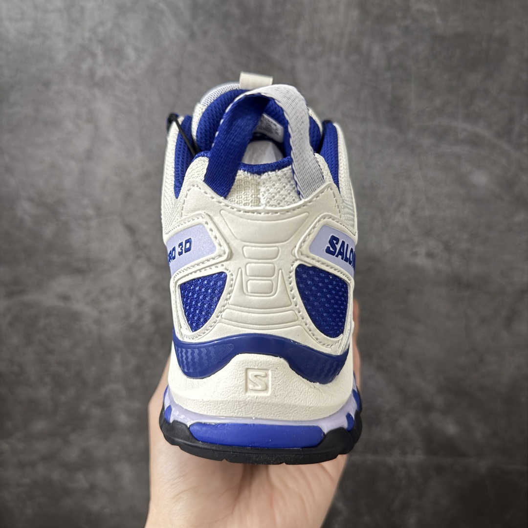 SALOMON XA Pro 3D 白紫 萨洛蒙潮流越野机能户外功能鞋原纸板楦头开发 原厂特供网布配套加