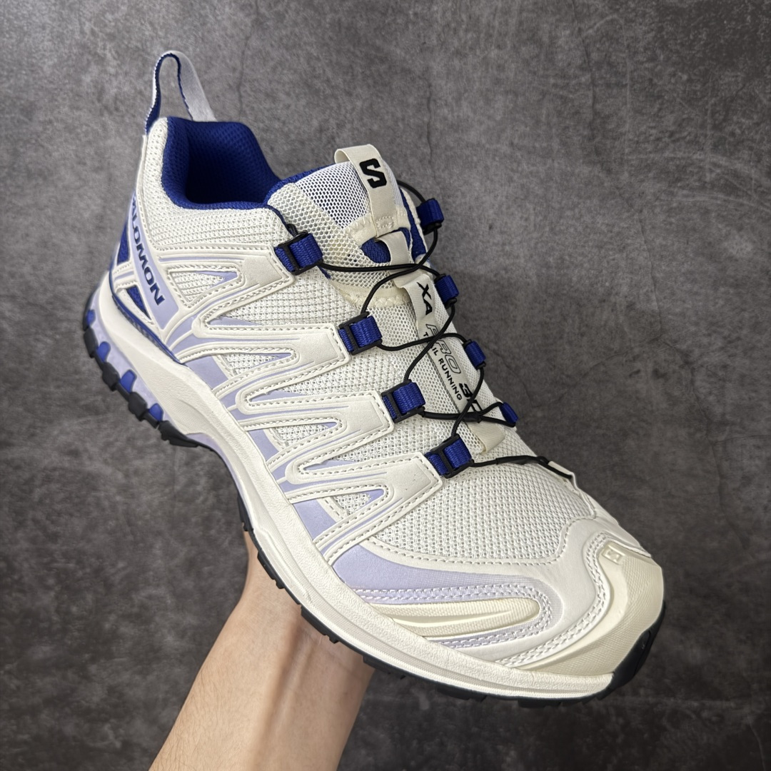 SALOMON XA Pro 3D 白紫 萨洛蒙潮流越野机能户外功能鞋原纸板楦头开发 原厂特供网布配套加