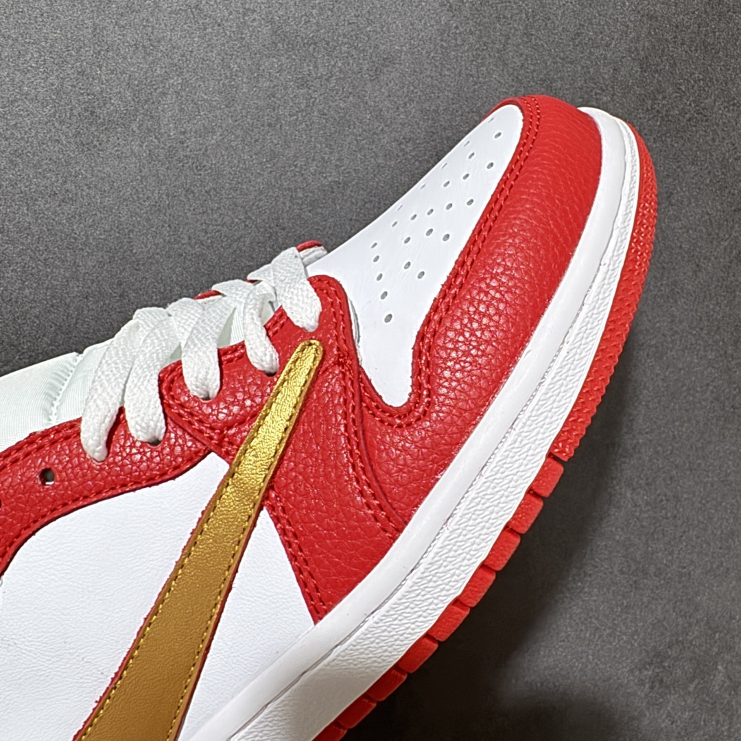 图片[8]-【公司级】Nike Air Jordan 1 x Travis Scott AJ1倒勾 乔一倒钩 ‘DIY’定制 耐克 低帮文化篮球鞋 完美品质出货 细节如图所示 鞋面切割工整 冲孔整齐干净 中底拉帮线 整体清洁度非常好 货号：DM7866-904 尺码：36 36.5 37.5 38 38.5 39 40 40.5 41 42 42.5 43 44 45 46-选品中心