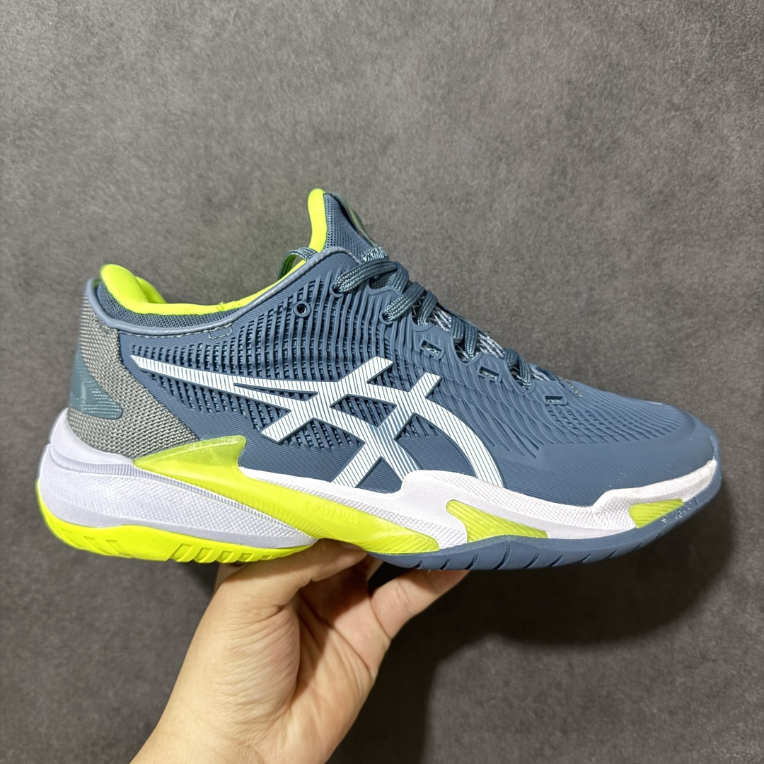 【公司级】ASICS COURT FF3 NOVAK 亚瑟士 亚瑟士网球鞋男小德球鞋 德约科维奇专业球鞋 专业跑步鞋鞋减震助弹防滑气跑步鞋 (高帮减震助弹)亚瑟士是专业的跑步鞋款 脚后跟搭载后跟稳定 将启动时的横向力化解成纵向力帮助运动员起跳 货号:1041A370-400 尺码:36 37 37.5 38 38.5 39 40 40.5 41 42 42.5 43 44 45 46 47-选品中心