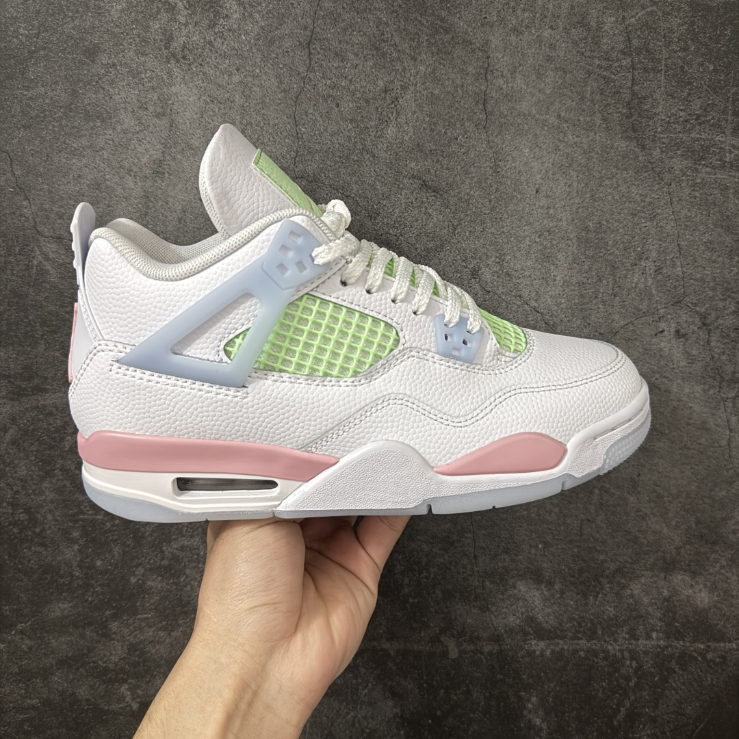 【新DT版】Air Jordan AJ4 Retro Valentine\'s Day 情人节彩蛋 IB7068-100 原厂头层皮料 全新升级改良 原鞋原楦原纸板同源开发 完美呈现乔4的版型 内侧正确双色网格 还原细节 正确气垫颜色 正确网格工艺 正确拉帮工艺 全鞋原装材料制作 原档案原模具打造 支持全方位与正品对比 尺码:35.5 36 36.5 37.5 38 38.5 39 40-选品中心