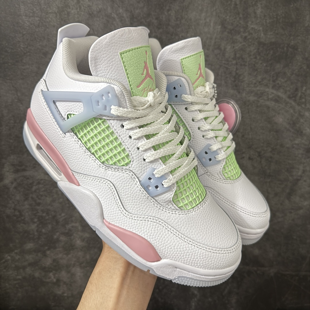 【新DT版】Air Jordan AJ4 Retro Valentine\'s Day 情人节彩蛋 IB7068-100 原厂头层皮料 全新升级改良 原鞋原楦原纸板同源开发 完美呈现乔4的版型 内侧正确双色网格 还原细节 正确气垫颜色 正确网格工艺 正确拉帮工艺 全鞋原装材料制作 原档案原模具打造 支持全方位与正品对比 尺码:35.5 36 36.5 37.5 38 38.5 39 40-选品中心