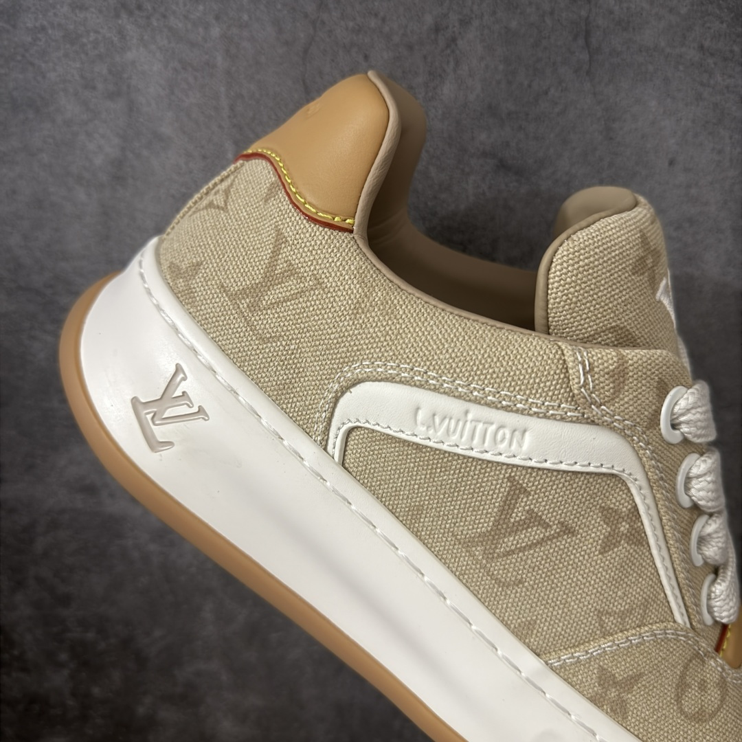 图片[7]-【佛山超a版】LV 路易威登LOUIS VUITTON Tilted Low Sneakers 倾斜系列低帮复古休闲运动文化百搭板鞋 2026早春款板鞋 饼干鞋 市场最顶天花板 正确细节 完美版型做工 欢迎对比市场任何品质的货品 广东原产 升级原楦型开发纸版 包装说明书防尘布袋物件(附送官方快递加固牛皮纸外盒!!)#采用Monogram 丹宁布鞋面材质#鞋垫嵌入软脚感EVA物料#后跟耐弯折滴塑支撑片#全新开发TPR光泽组合隔色鞋底❗ 尺码：39 40 41 42 43 44 45-选品中心