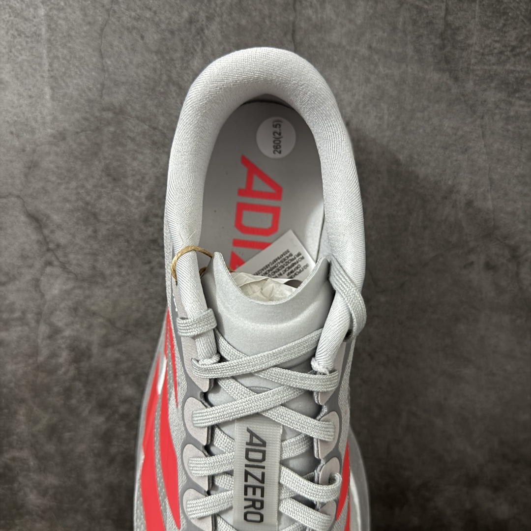 Adidas Adizero EVO SL 马拉松竞速专业跑鞋市场最强版出货原材料 内置碳板原厂网纱潮流