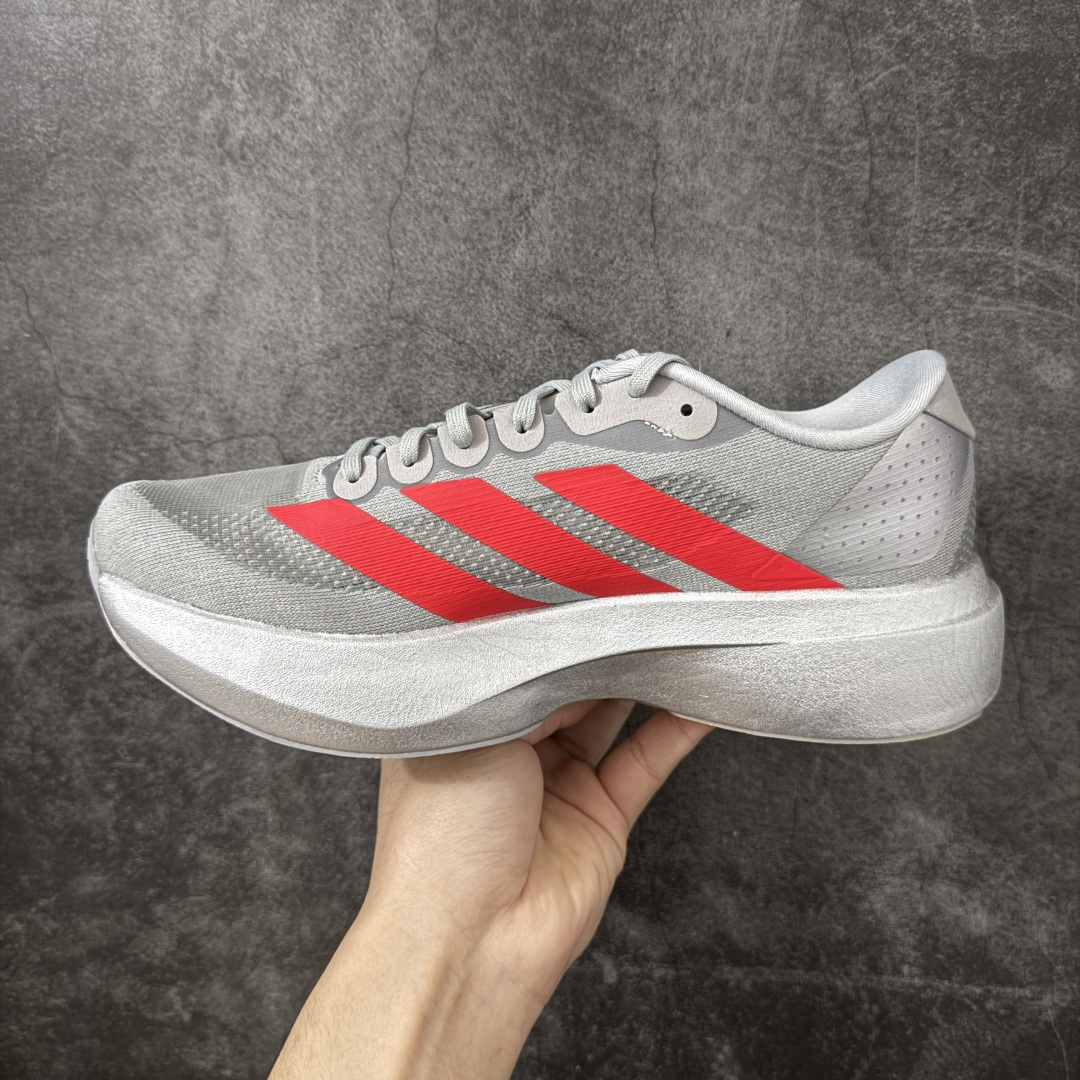 Adidas Adizero EVO SL 马拉松竞速专业跑鞋市场最强版出货原材料 内置碳板原厂网纱潮流