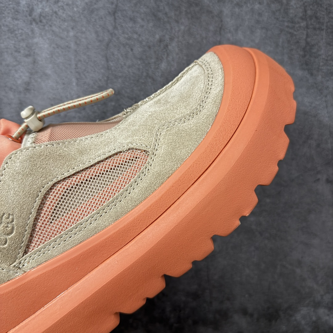 UGG Heritage Utility 牛剖层革 百搭圆头 低帮 生活休闲鞋 男女同款 米橙色 十年品