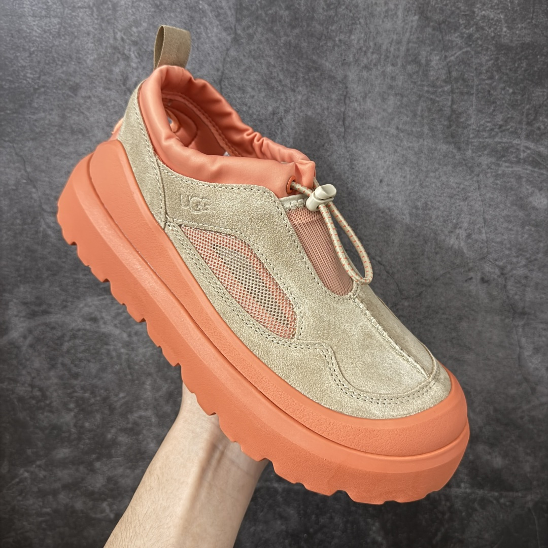 UGG Heritage Utility 牛剖层革 百搭圆头 低帮 生活休闲鞋 男女同款 米橙色 十年品