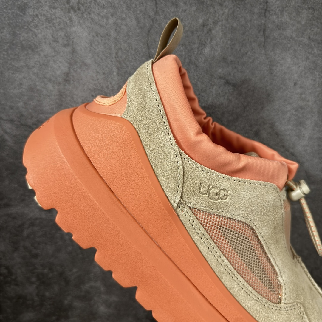 UGG Heritage Utility 牛剖层革 百搭圆头 低帮 生活休闲鞋 男女同款 米橙色 十年品