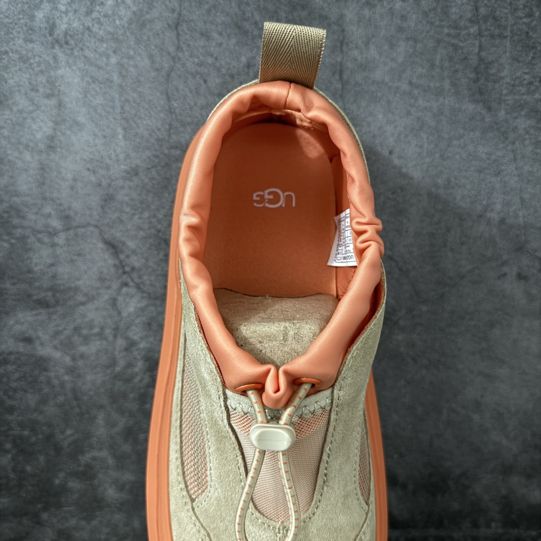 UGG Heritage Utility 牛剖层革 百搭圆头 低帮 生活休闲鞋 男女同款 米橙色 十年品