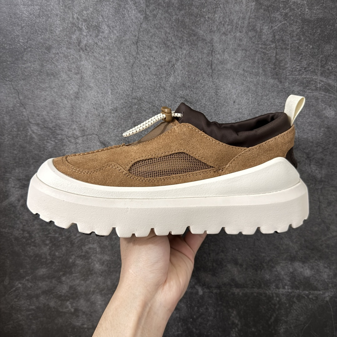 UGG Heritage Utility 牛剖层革 百搭圆头 低帮 生活休闲鞋 男女同款 米棕色 十年品