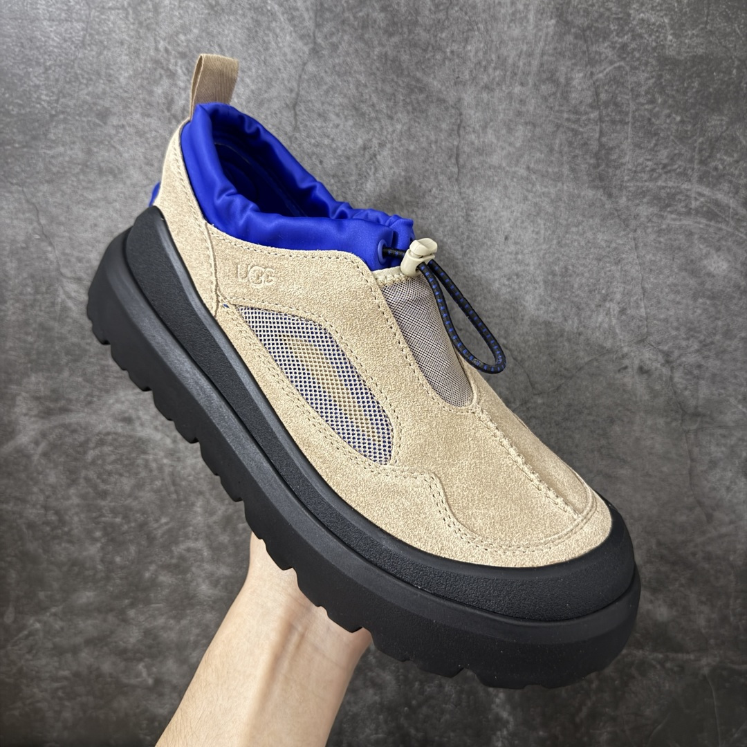 UGG Heritage Utility 牛剖层革 百搭圆头 低帮 生活休闲鞋 男女同款 黑棕色 十年品