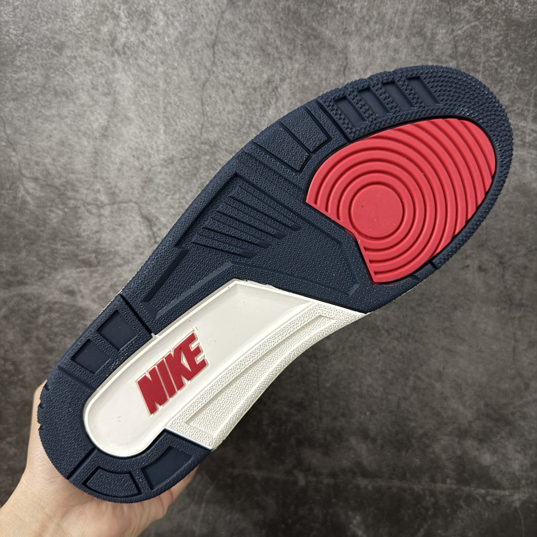 Air Jordan aj3 Retro Levi's All-Star 联名系列篮球鞋，李维斯牛仔白蓝