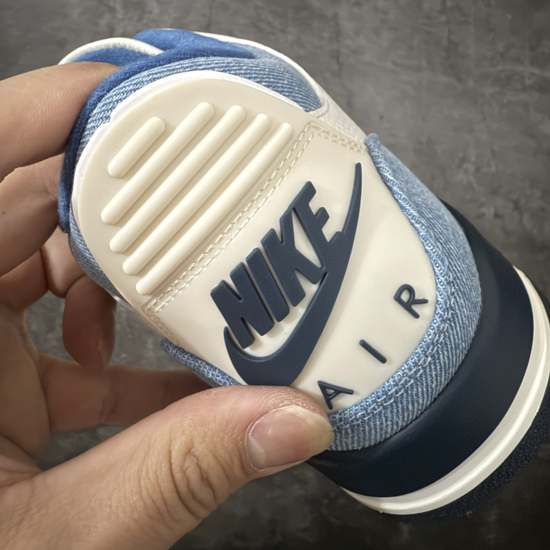 Air Jordan aj3 Retro Levi's All-Star 联名系列篮球鞋，李维斯牛仔白蓝