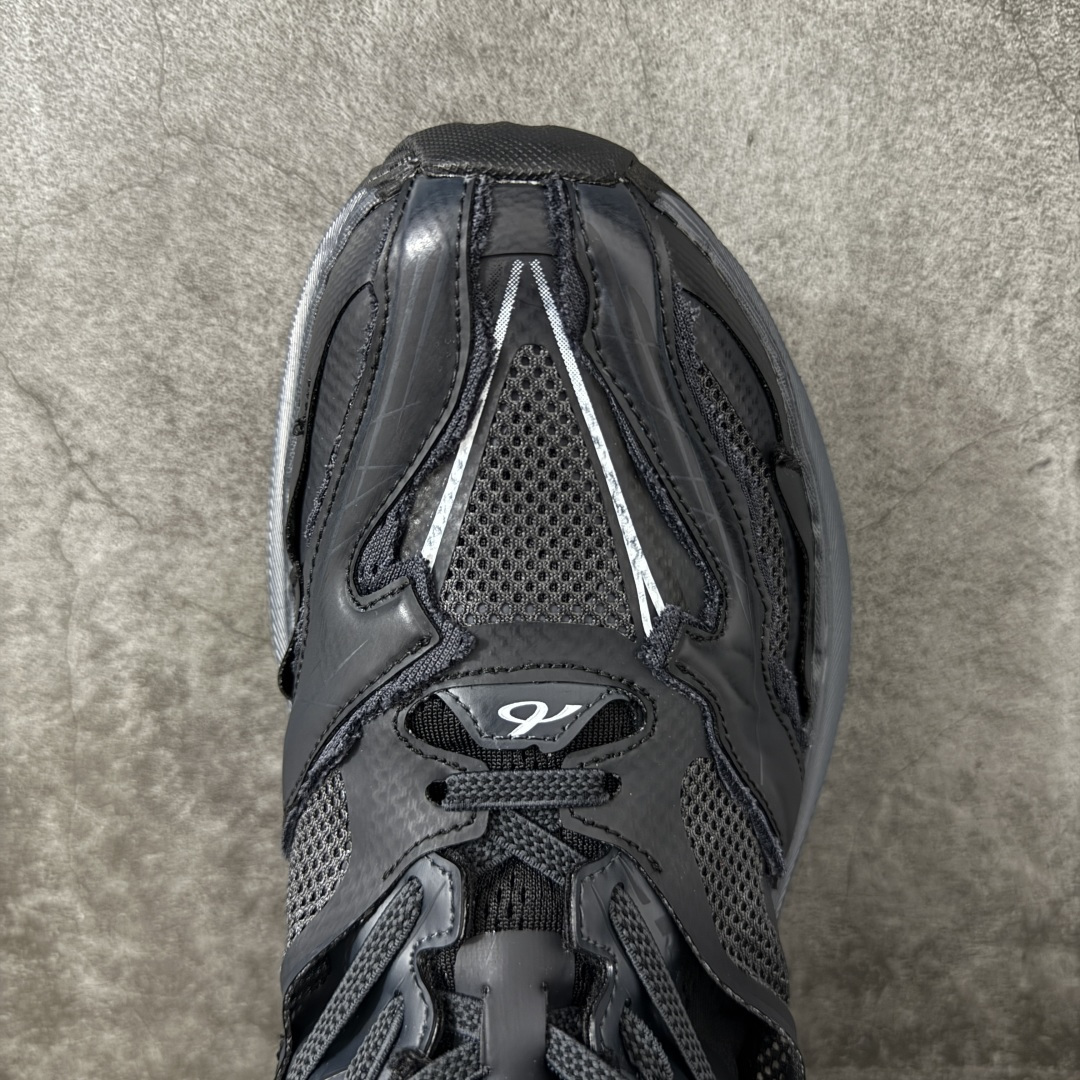Balenciaga巴黎世家26代 Jet 压纹印花 圆头厚底4.25cm 低帮 老爹鞋 男款 黑色市场