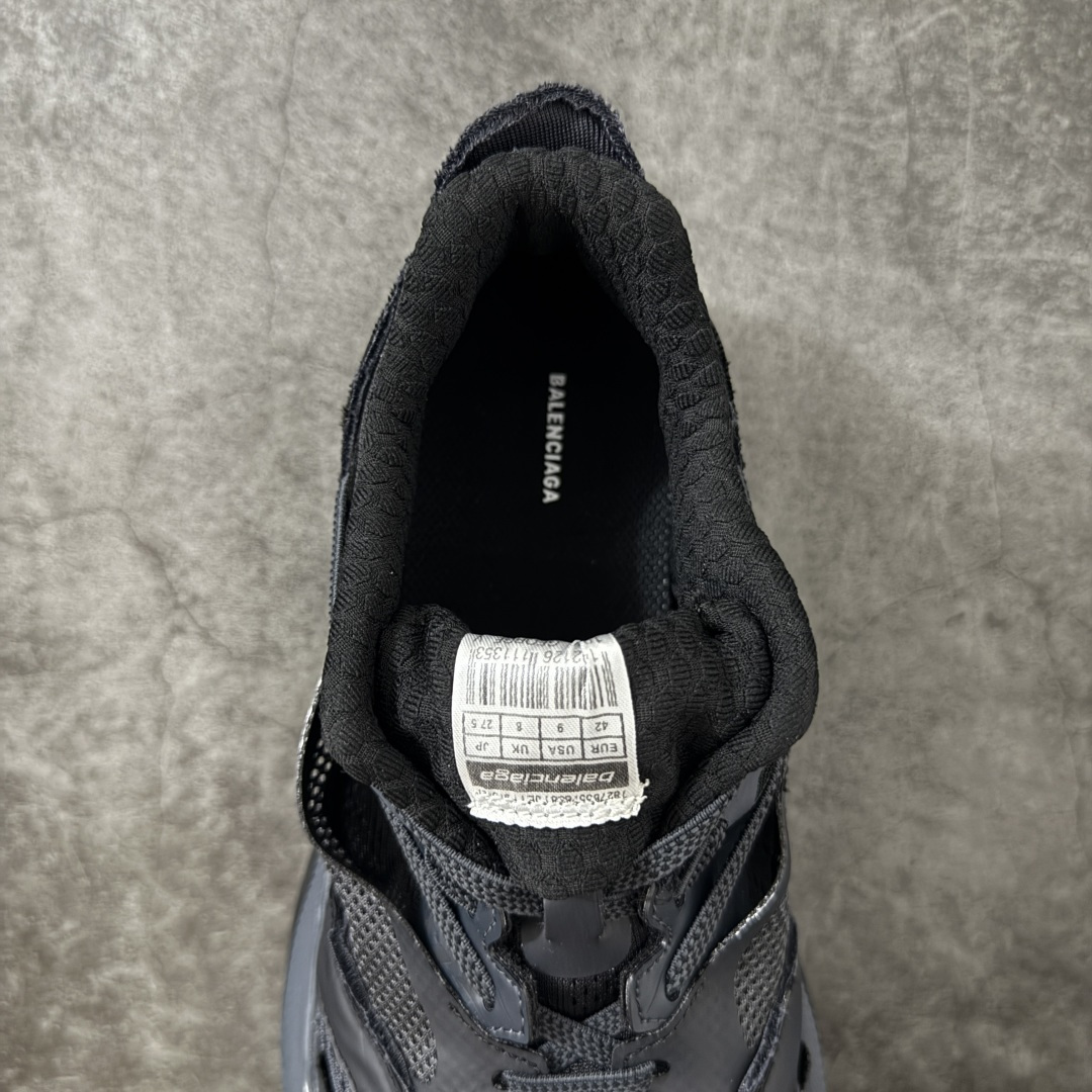 Balenciaga巴黎世家26代 Jet 压纹印花 圆头厚底4.25cm 低帮 老爹鞋 男款 黑色市场