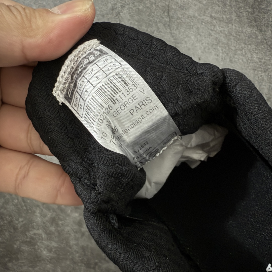 Balenciaga巴黎世家26代 Jet 压纹印花 圆头厚底4.25cm 低帮 老爹鞋 男款 黑色市场