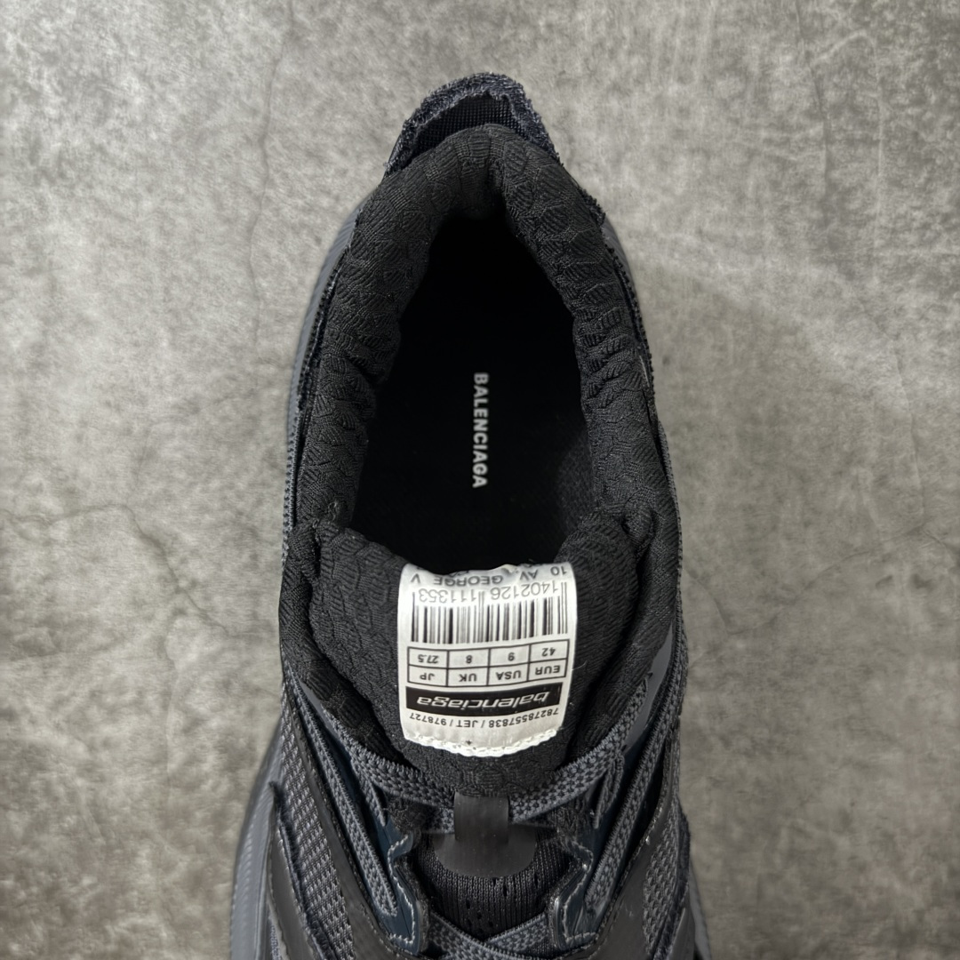 Balenciaga巴黎世家26代 Jet 压纹印花 圆头厚底4.25cm 低帮 老爹鞋 男款 黑色市场