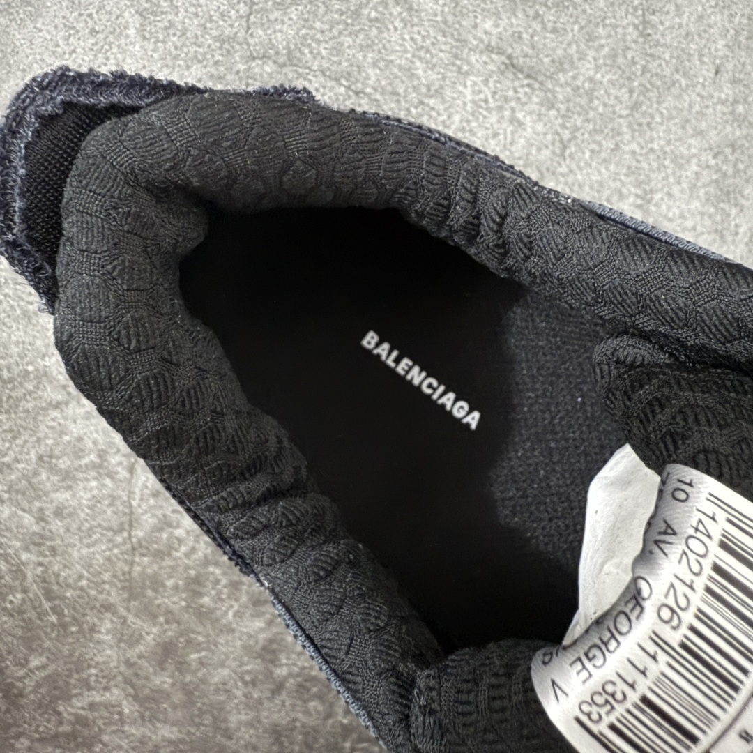 Balenciaga巴黎世家26代 Jet 压纹印花 圆头厚底4.25cm 低帮 老爹鞋 男款 黑色市场