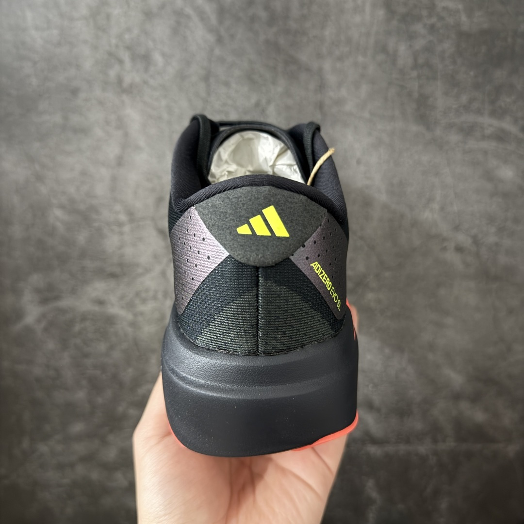 Adidas Adizero EVO SL 马拉松竞速专业跑鞋市场最强版出货原材料 内置碳板原厂网纱潮流