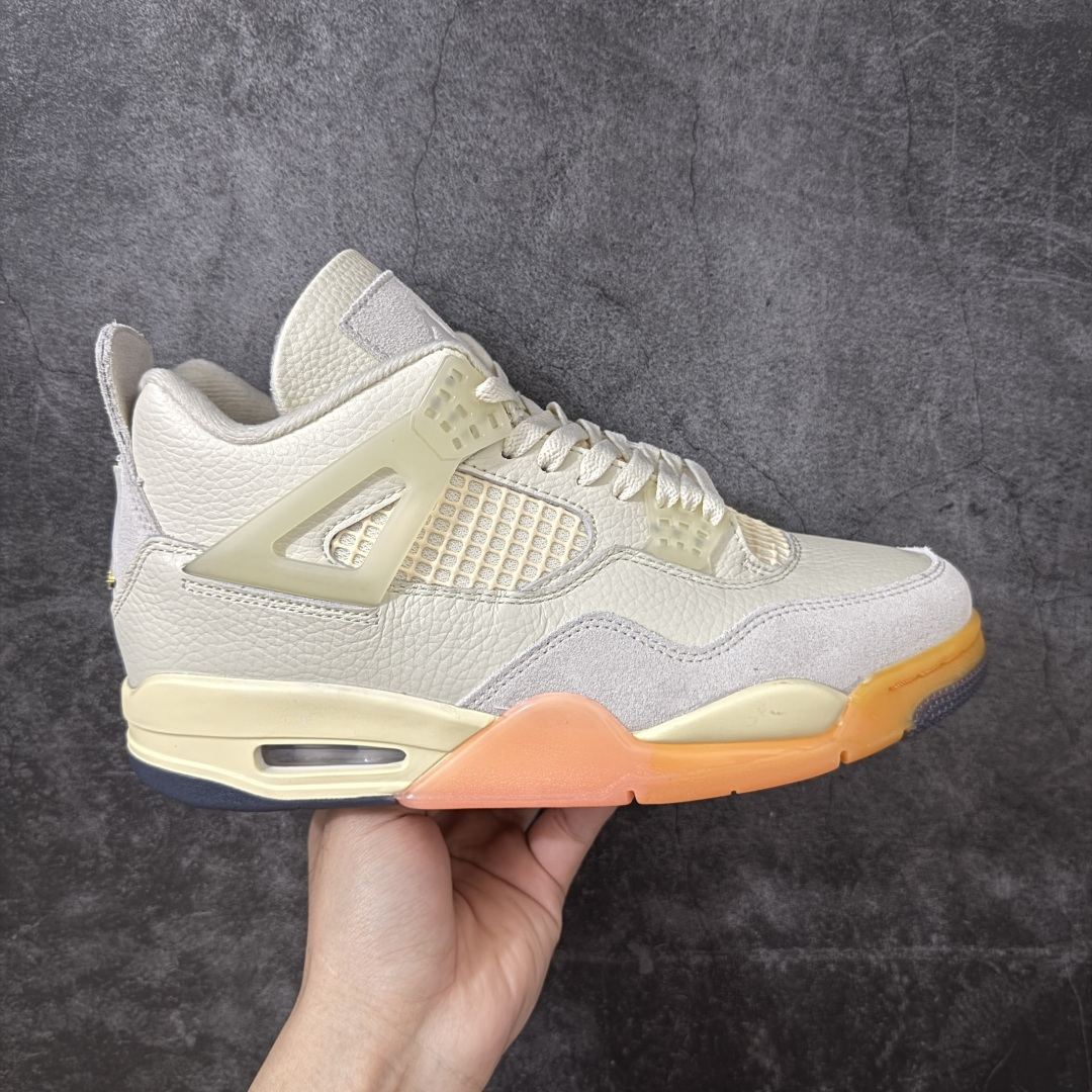 【纯原F版】Air Jordan AJ4 Birds of Paradise 乔丹4代天堂鸟米白橙 货号：HV0823-101 原厂材料TPU超Q弹网格材质 缜密拉帮及中底钢印细节 组合开窗式气垫大底 升级原楦原档案数据开发纸版楦型 采用同源纳帕头层皮革鞋面材质 全新底模完美品相清洁度及喷漆效果 尺码：36 36.5 37.5 38 38.5 39 40 40.5 41 42 42.5 43 44 44.5 45 46 47.5-选品中心