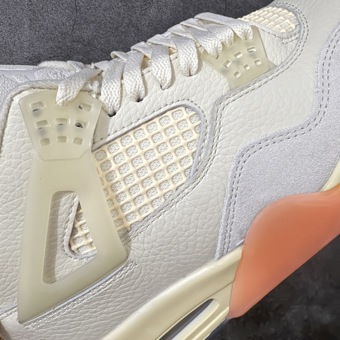 Air Jordan AJ4 Birds of Paradise 乔丹4代天堂鸟米白橙货号：HV0823