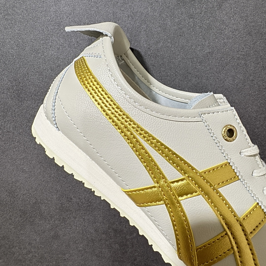 Onitsuka Tiger鬼塚虎 MEXICO 66 牛皮革 复古白金配色百搭 生活休闲鞋 男女同款货