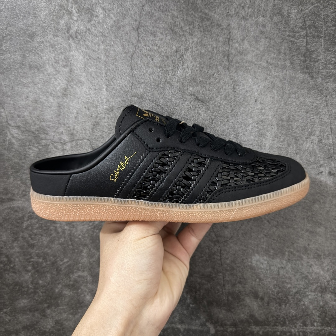 【纯原HZ版】Adidas Originals Samba OG Mule 桑巴舞系列 阿迪达斯 三叶草 低帮休闲拖鞋 货号： KH7718 尺码： 35.5 36 36.5 37 38 38.5 39 40 40.5 41 42 42.5 43 44 45-选品中心