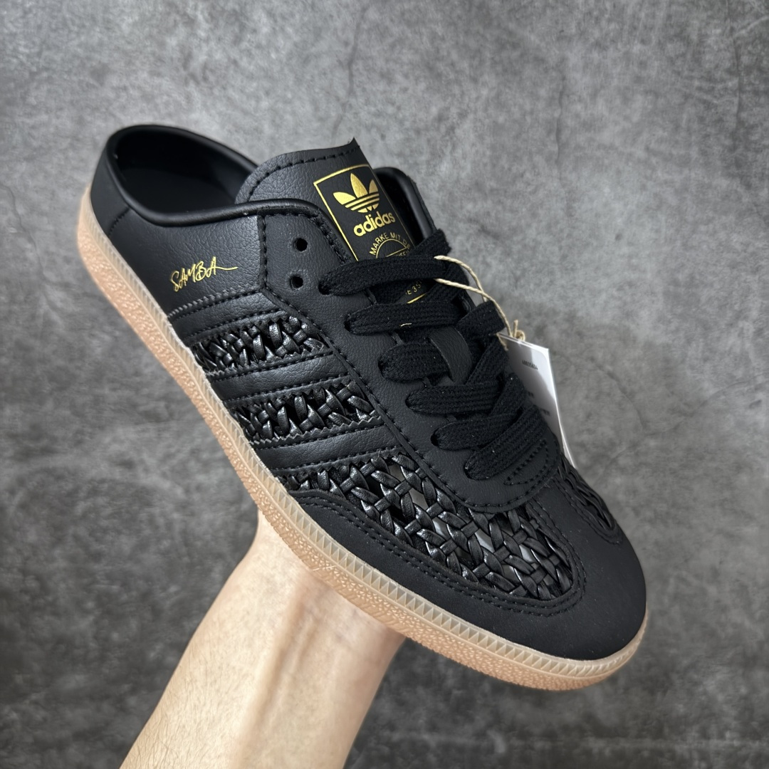 Adidas Originals Samba OG Mule 桑巴舞系列 阿迪达斯 三叶草 低帮休闲拖鞋